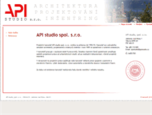 Tablet Screenshot of apistudio.cz